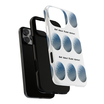 "Eat. Golf. Sleep. Repeat." Mobile Phone Case