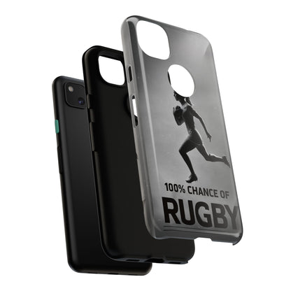 "Rain, Shine, Rugby" Mobile Phone Case