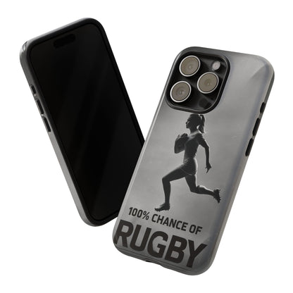 "Rain, Shine, Rugby" Mobile Phone Case