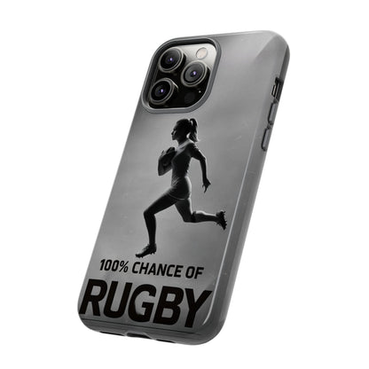 "Rain, Shine, Rugby" Mobile Phone Case