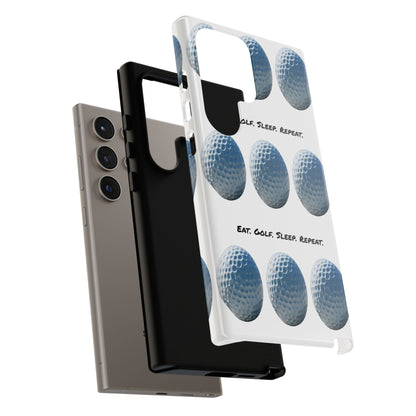 "Eat. Golf. Sleep. Repeat." Mobile Phone Case