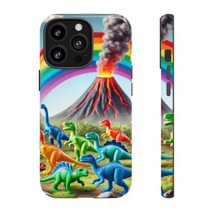 "Rainbow Dinosaurs" Mobile Phone Case