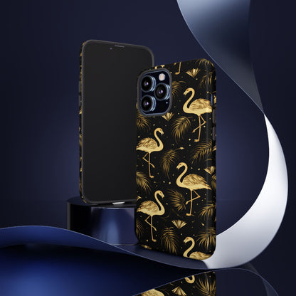 "Gold Flamingo" Mobile Phone Case