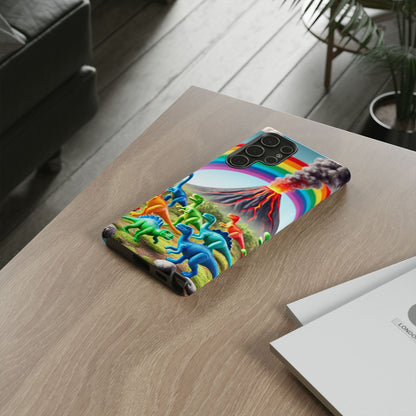 "Rainbow Dinosaurs" Mobile Phone Case