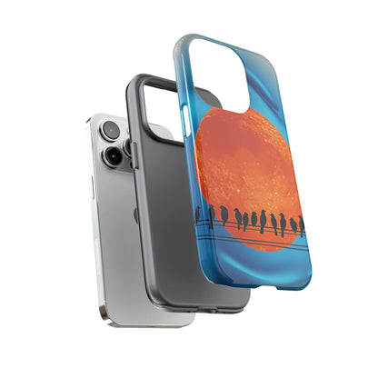"The Feathered Assembly" Mobile Phone Case (orange)