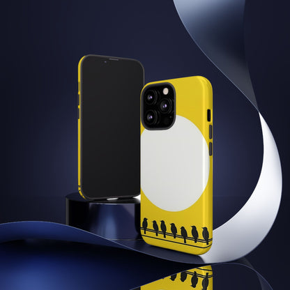 "The Feathered Assembly - Yellow" Mobile Phone Case