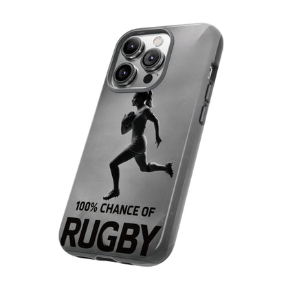"Rain, Shine, Rugby" Mobile Phone Case