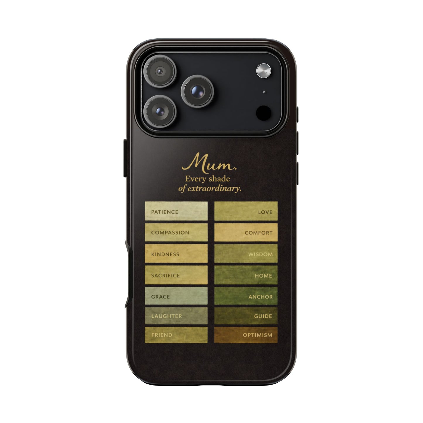 "Every Shade of Extraordinary" Mobile Phone Case (green)