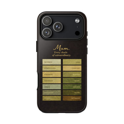 "Every Shade of Extraordinary" Mobile Phone Case (green)