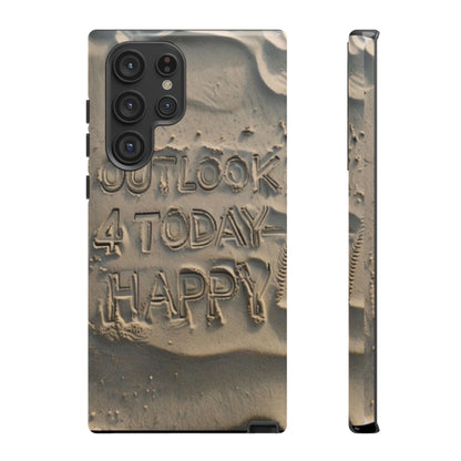 "Life is Short.  Be Happy" Mobile Phone Case