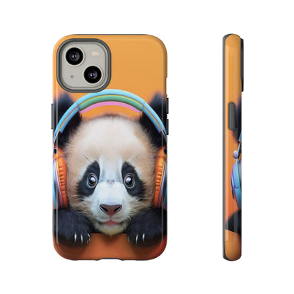 "Baby Panda wearing Headphones" Mobile Phone Case