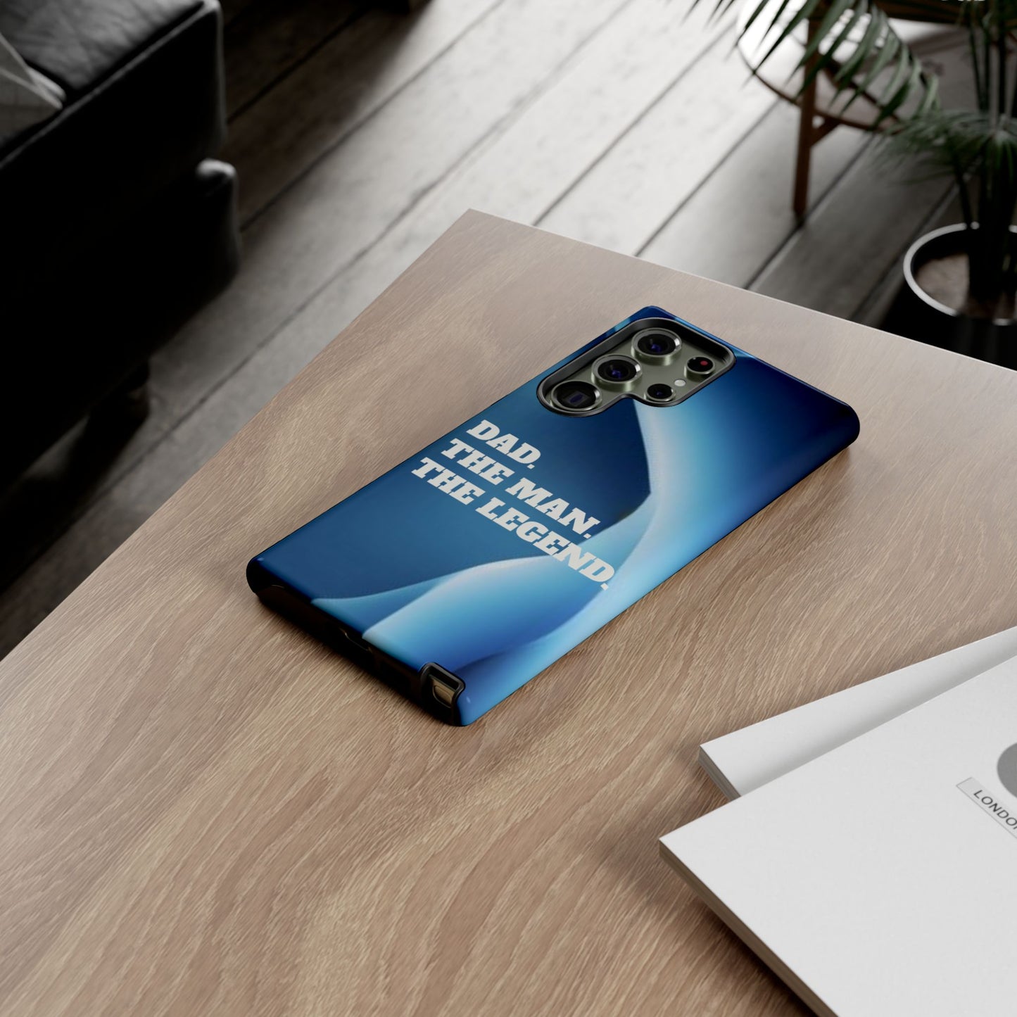 "Dad.  The Man.  The Legend" Mobile Phone Case (blue)