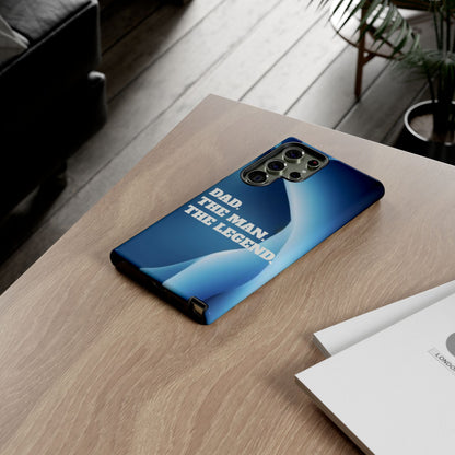 "Dad.  The Man.  The Legend" Mobile Phone Case (blue)