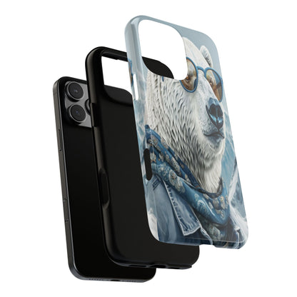 "Urban Zen Polar Bear" Mobile Phone Case (blue)