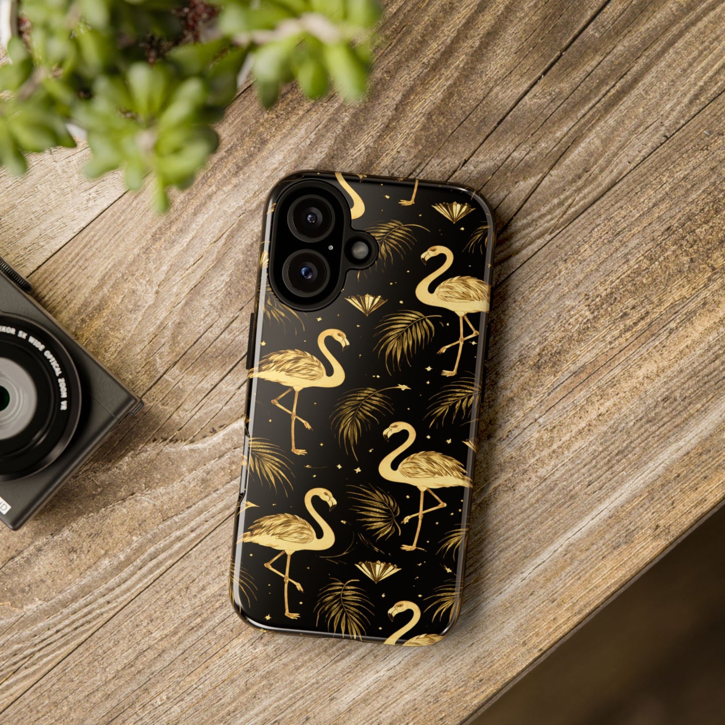 "Gold Flamingo" Mobile Phone Case