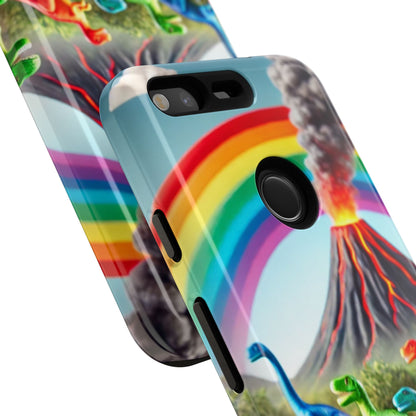 "Rainbow Dinosaurs" Mobile Phone Case