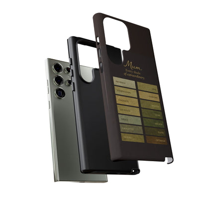 "Every Shade of Extraordinary" Mobile Phone Case (green)