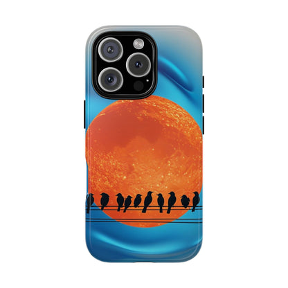 "The Feathered Assembly" Mobile Phone Case (orange)