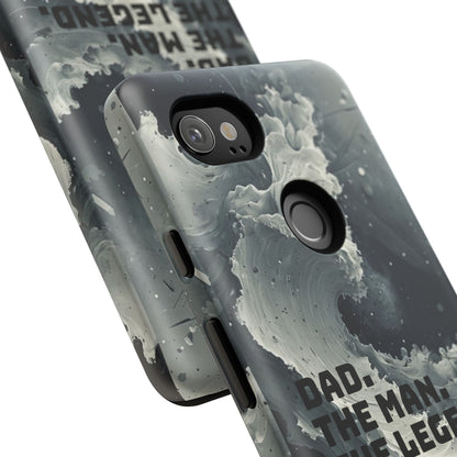"Dad. The Man. The Legend" Mobile Phone Case (grey)