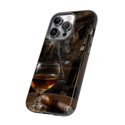 "Hot Whiskey and Cigar" Mobile Phone Case
