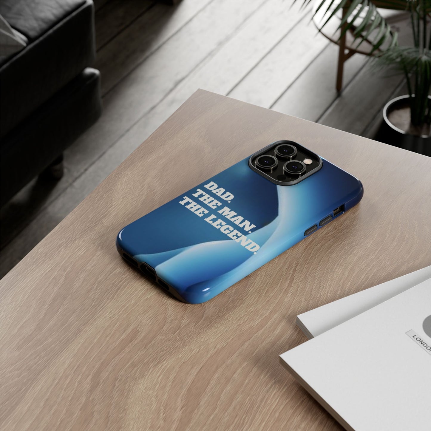 "Dad.  The Man.  The Legend" Mobile Phone Case (blue)