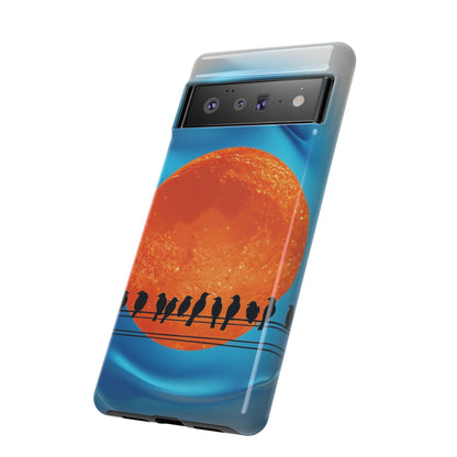 "The Feathered Assembly" Mobile Phone Case (orange)