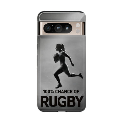 "Rain, Shine, Rugby" Mobile Phone Case