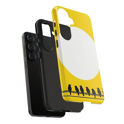 "The Feathered Assembly - Yellow" Mobile Phone Case