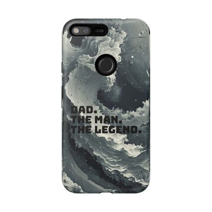 "Dad. The Man. The Legend" Mobile Phone Case (grey)