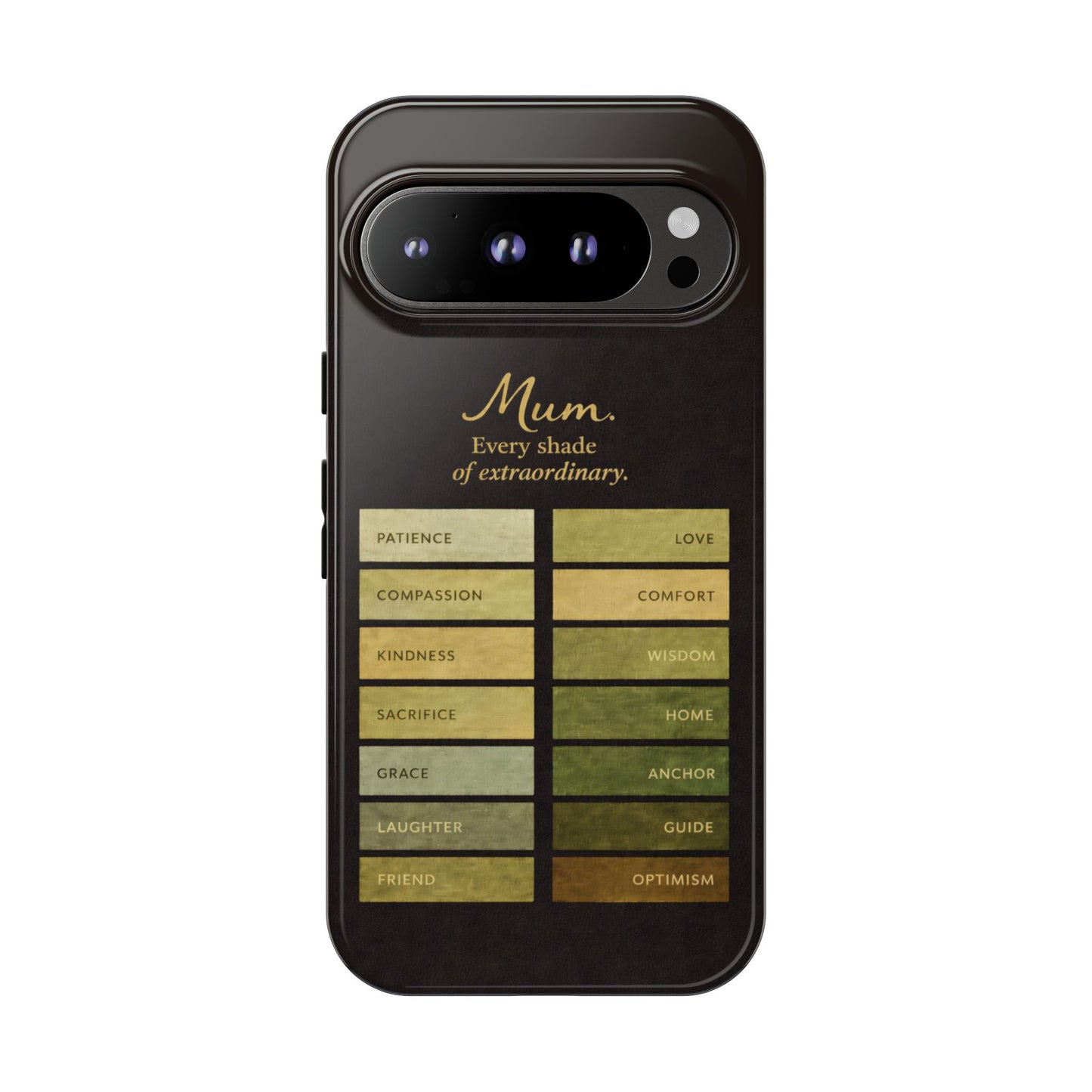 "Every Shade of Extraordinary" Mobile Phone Case (green)