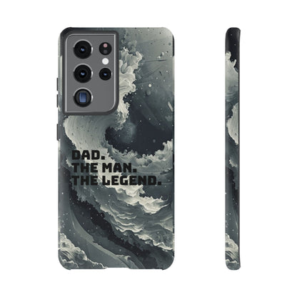 "Dad. The Man. The Legend" Mobile Phone Case (grey)