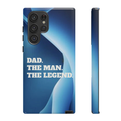 "Dad.  The Man.  The Legend" Mobile Phone Case (blue)