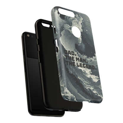 "Dad. The Man. The Legend" Mobile Phone Case (grey)
