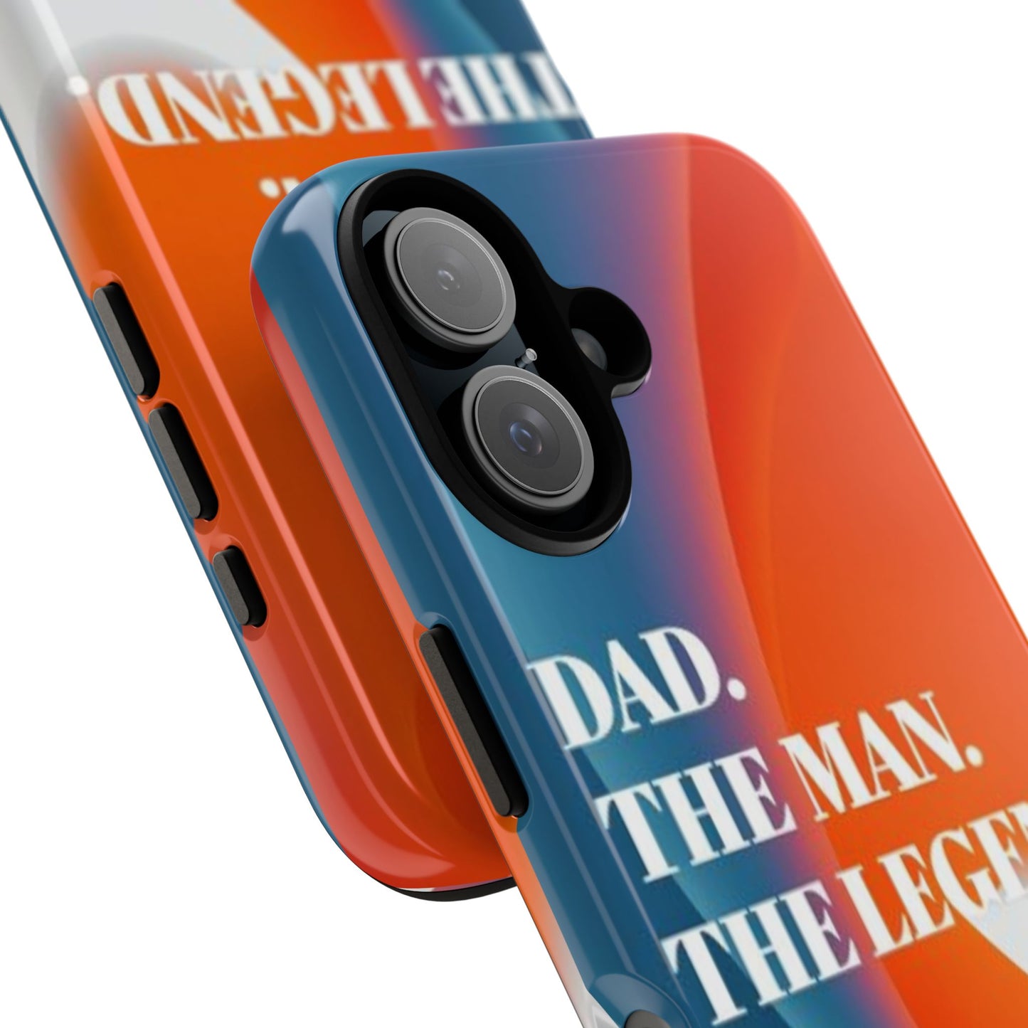"Dad. The Man. The Legend." Mobile Phone Case (orange)