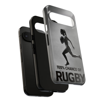 "Rain, Shine, Rugby" Mobile Phone Case