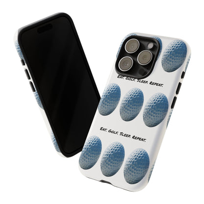 "Eat. Golf. Sleep. Repeat." Mobile Phone Case