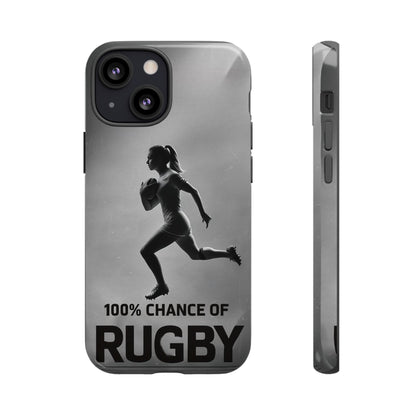 "Rain, Shine, Rugby" Mobile Phone Case