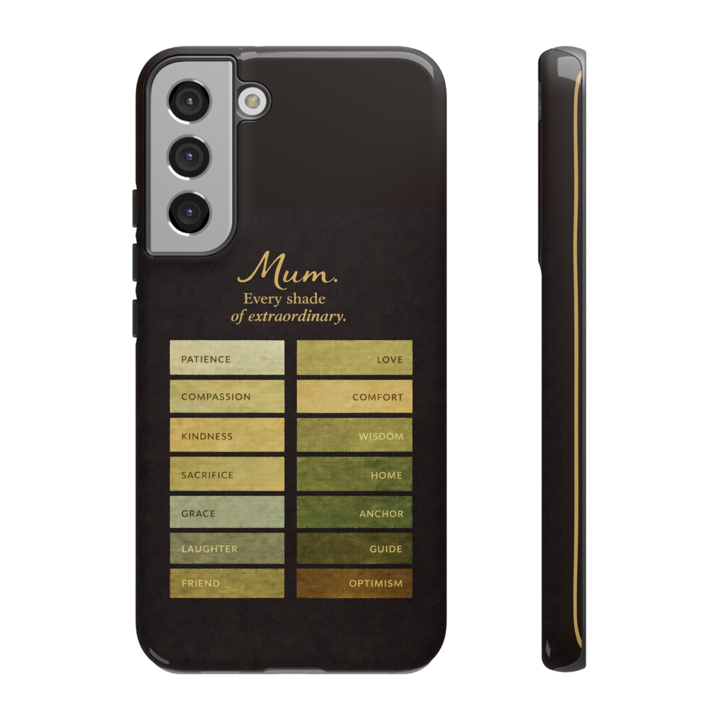 "Every Shade of Extraordinary" Mobile Phone Case (green)