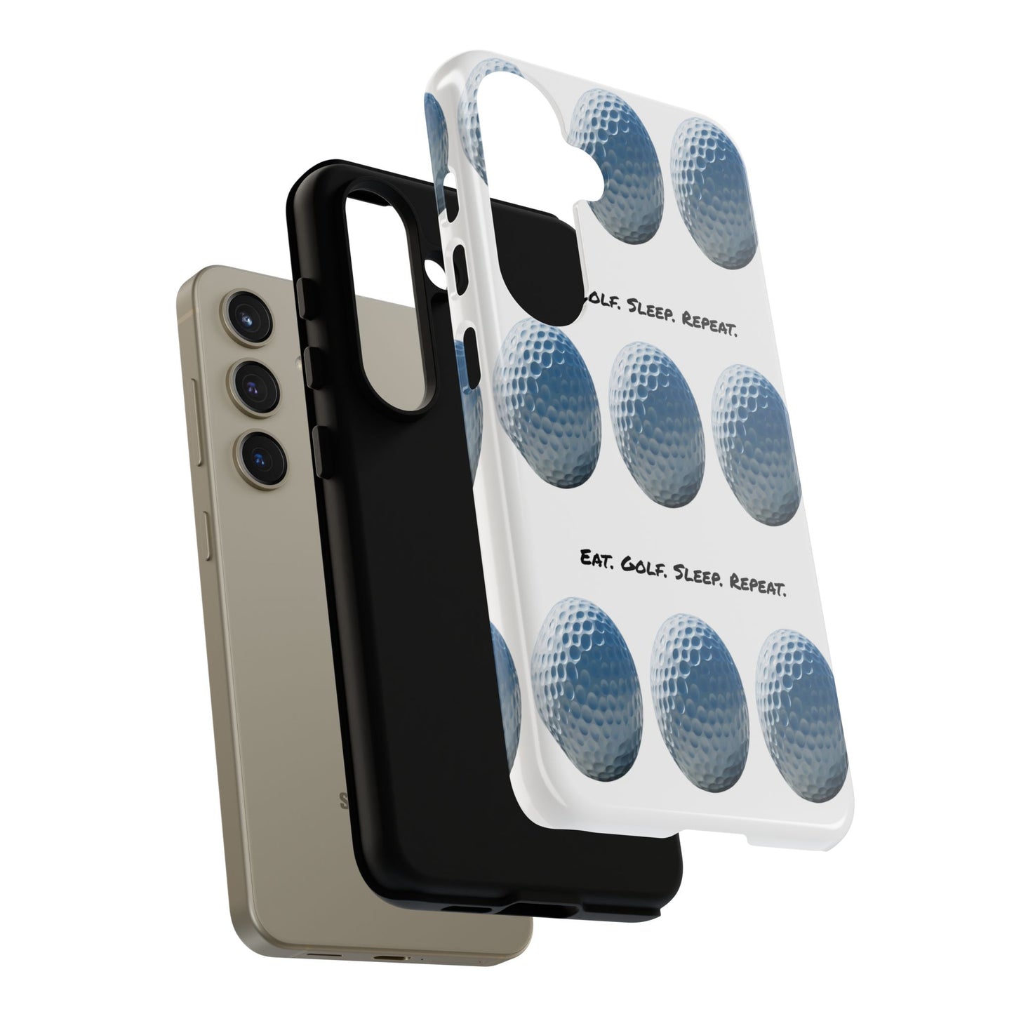 "Eat. Golf. Sleep. Repeat." Mobile Phone Case