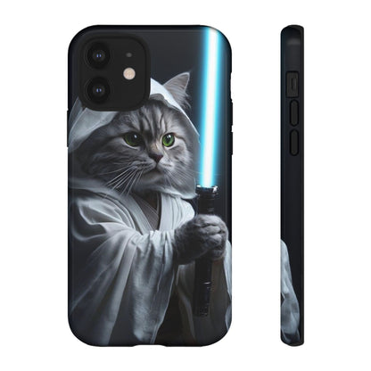"Jedi Whisker" Mobile Phone Case (blue light sabre)