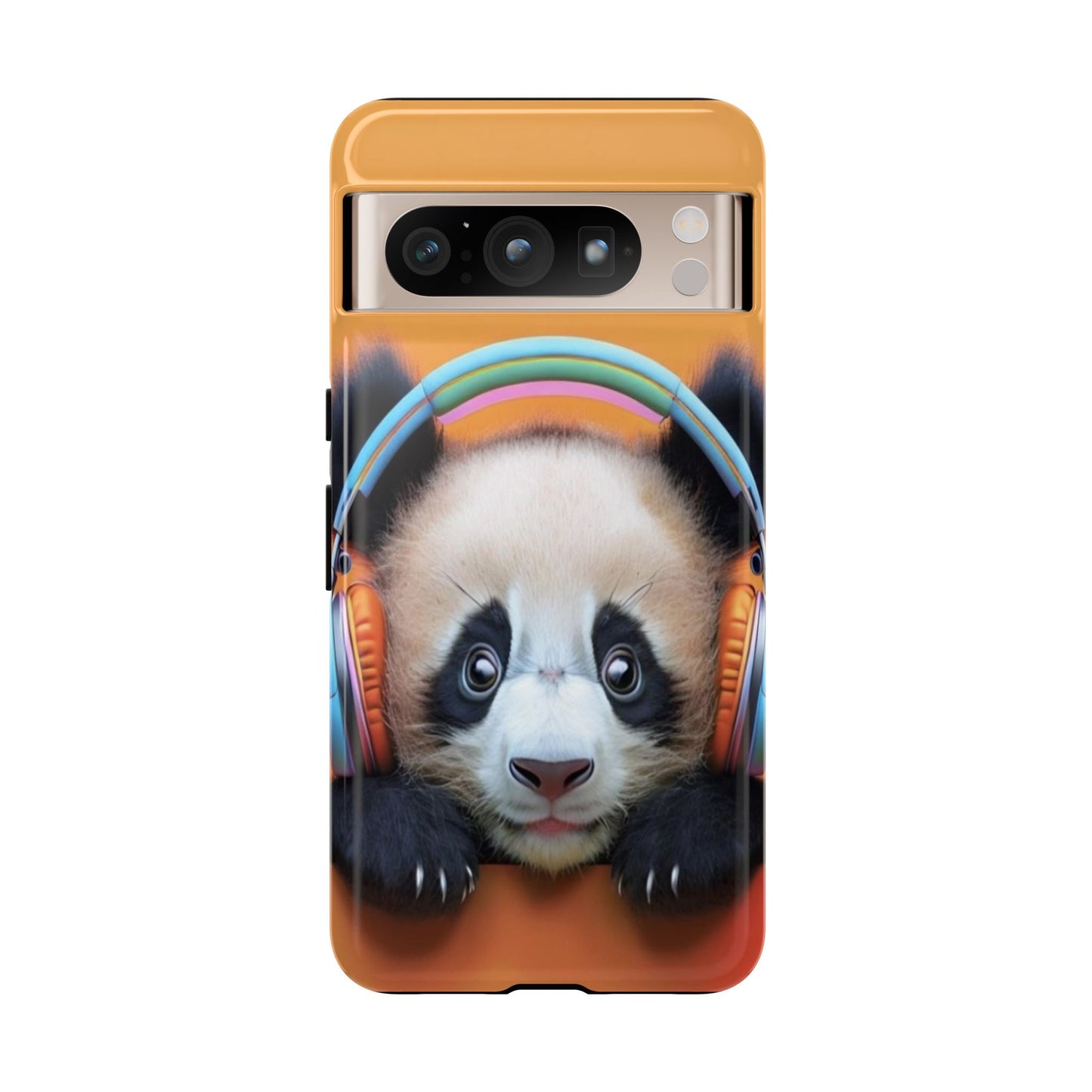 "Baby Panda wearing Headphones" Mobile Phone Case