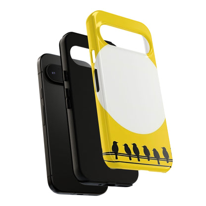 "The Feathered Assembly - Yellow" Mobile Phone Case