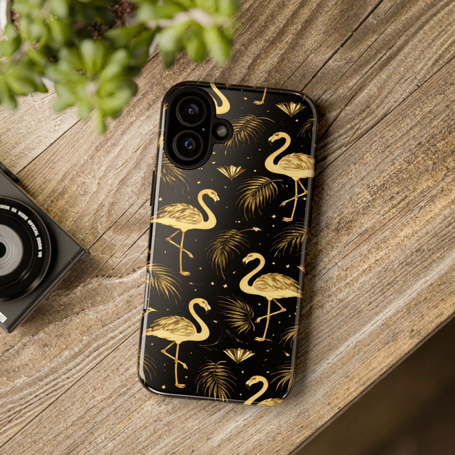 "Gold Flamingo" Mobile Phone Case