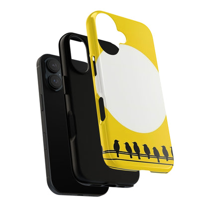 "The Feathered Assembly - Yellow" Mobile Phone Case