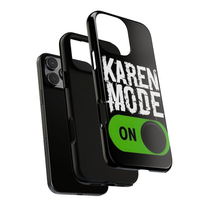 "Karen Mode On" Mobile Phone Case (green)