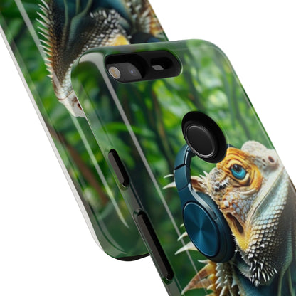 "Bearded Dragon - Jungle Beats" Mobile Phone Case