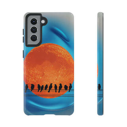 "The Feathered Assembly" Mobile Phone Case (orange)