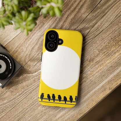 "The Feathered Assembly - Yellow" Mobile Phone Case
