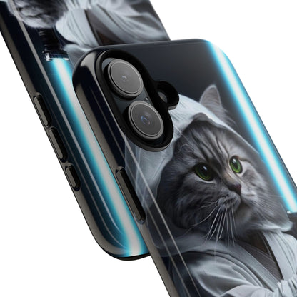 "Jedi Whisker" Mobile Phone Case (blue light sabre)