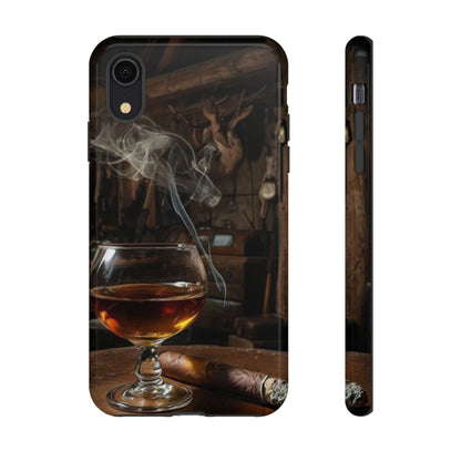 "Hot Whiskey and Cigar" Mobile Phone Case